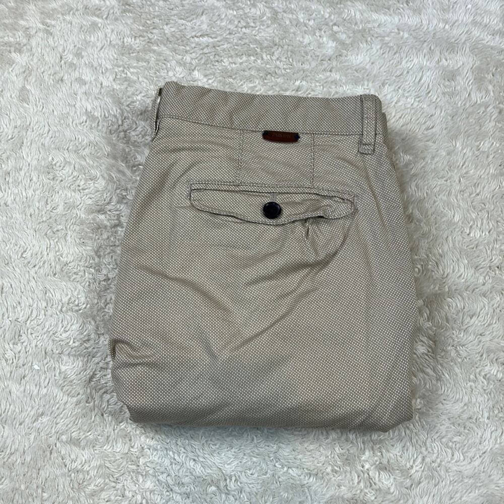 Zara Man tan print dress pants‎ size 31